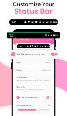 Statusbar Icon Hider Customize android App screenshot 4